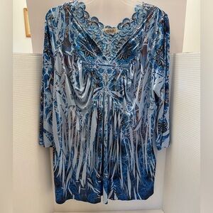 One World Comfy, Flowing Top - Size 1X